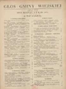 Głos Gminy Wiejskiej: czasopismo poświęcone sprawom samorządu gminnego: organ Związku Gmin Wiejskich Rzeczypospolitej Polskiej 1931.01.15 R.7 Nr1