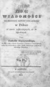Zbi&oacute;r wiadomości do historyi sztuki lekarskiej w Polsce od czas&oacute;w najdawniejszych, aż do najnowszych T.4