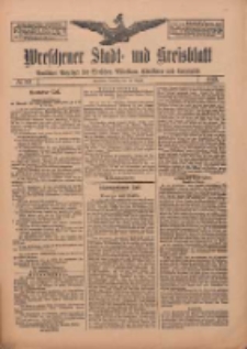 Wreschener Stadt und Kreisblatt: amtlicher Anzeiger für Wreschen, Miloslaw, Strzalkowo und Umgegend 1912.08.20 Nr99