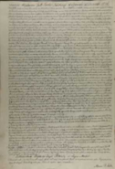 Śmierć Stephana JM Króla Polskiego w Grodnie 12 decemb. 1586