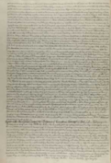 Copia listu Pana Jana Zamoyskiego hetmana y kanclerza koronnego do króla JM z Podbyczynia