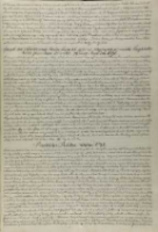 Praktika rakuszanów. 1592