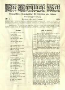Die Christliche Welt: evangelisches Gemeindeblatt für Gebildete aller Stände. 1907.01.10 Jg.21 Nr.2