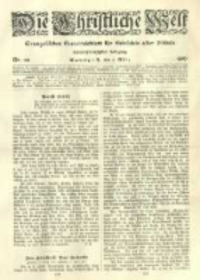 Die Christliche Welt: evangelisches Gemeindeblatt für Gebildete aller Stände. 1907.03.07 Jg.21 Nr.10