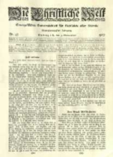 Die Christliche Welt: evangelisches Gemeindeblatt für Gebildete aller Stände. 1907.11.07 Jg.21 Nr.45