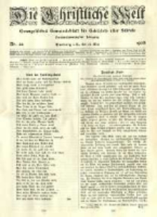 Die Christliche Welt: evangelisches Gemeindeblatt für Gebildete aller Stände. 1908.05.28 Jg.22 Nr.22