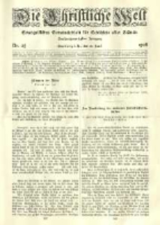 Die Christliche Welt: evangelisches Gemeindeblatt für Gebildete aller Stände. 1908.06.18 Jg.22 Nr.25