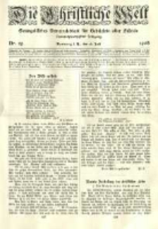Die Christliche Welt: evangelisches Gemeindeblatt für Gebildete aller Stände. 1908.07.16 Jg.22 Nr.29
