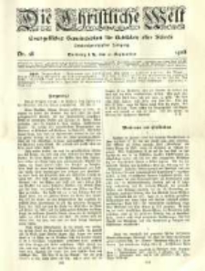 Die Christliche Welt: evangelisches Gemeindeblatt für Gebildete aller Stände. 1908.09.17 Jg.22 Nr.38