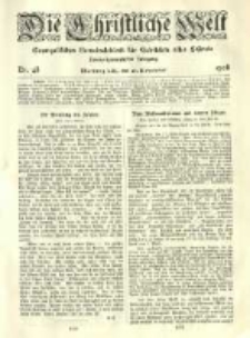 Die Christliche Welt: evangelisches Gemeindeblatt für Gebildete aller Stände. 1908.11.26 Jg.22 Nr.48