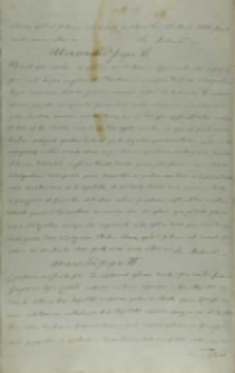 List papieża Aleksandra VI do króla Jana Olbrachta, Rzym 25.05.1500