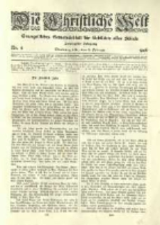 Die Christliche Welt: evangelisches Gemeindeblatt für Gebildete aller Stände. 1906.02.08 Jg.20 Nr.6