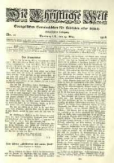 Die Christliche Welt: evangelisches Gemeindeblatt für Gebildete aller Stände. 1906.03.29 Jg.20 Nr.13