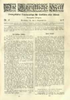 Die Christliche Welt: evangelisches Gemeindeblatt für Gebildete aller Stände. 1906.09.06 Jg.20 Nr.36