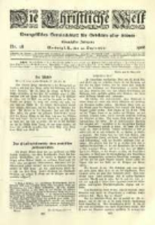 Die Christliche Welt: evangelisches Gemeindeblatt für Gebildete aller Stände. 1906.09.20 Jg.20 Nr.38