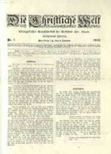 Die Christliche Welt: evangelisches Gemeindeblatt für Gebildete aller Stände. 1902.01.02 Jg.16 Nr.1