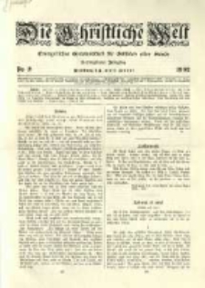 Die Christliche Welt: evangelisches Gemeindeblatt für Gebildete aller Stände. 1902.01.09 Jg.16 Nr.2