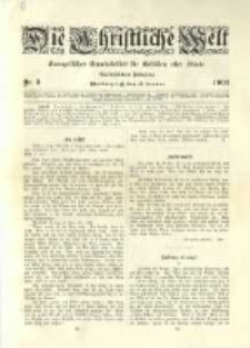 Die Christliche Welt: evangelisches Gemeindeblatt für Gebildete aller Stände. 1902.01.16 Jg.16 Nr.3