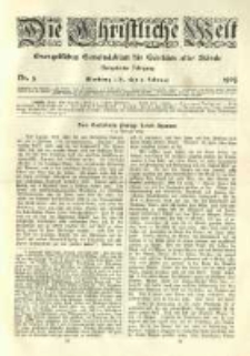 Die Christliche Welt: evangelisches Gemeindeblatt f&uuml;r Gebildete aller St&auml;nde. 1905.02.02 Jg.19 Nr.5