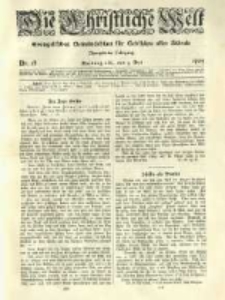 Die Christliche Welt: evangelisches Gemeindeblatt f&uuml;r Gebildete aller St&auml;nde. 1905.05.04 Jg.19 Nr.18