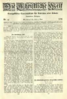 Die Christliche Welt: evangelisches Gemeindeblatt f&uuml;r Gebildete aller St&auml;nde. 1905.05.11 Jg.19 Nr.19
