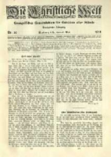 Die Christliche Welt: evangelisches Gemeindeblatt f&uuml;r Gebildete aller St&auml;nde. 1905.05.18 Jg.19 Nr.20