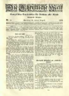 Die Christliche Welt: evangelisches Gemeindeblatt für Gebildete aller Stände. 1905.08.17 Jg.19 Nr.33