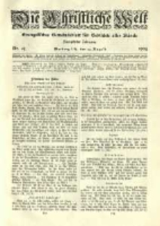 Die Christliche Welt: evangelisches Gemeindeblatt f&uuml;r Gebildete aller St&auml;nde. 1905.08.24 Jg.19 Nr.34