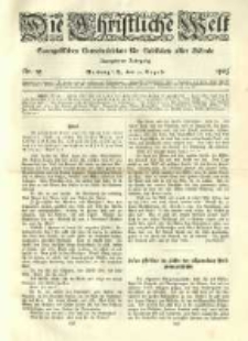 Die Christliche Welt: evangelisches Gemeindeblatt für Gebildete aller Stände. 1905.08.31 Jg.19 Nr.35