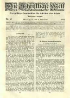 Die Christliche Welt: evangelisches Gemeindeblatt für Gebildete aller Stände. 1905.09.21 Jg.19 Nr.38