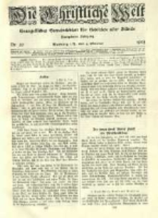Die Christliche Welt: evangelisches Gemeindeblatt f&uuml;r Gebildete aller St&auml;nde. 1905.10.05 Jg.19 Nr.40