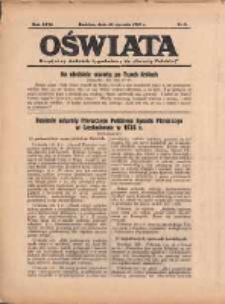 Oświata: bezpłatny dodatek tygodniowy do "Gazety Polskiej" 1938.01.30 R.26 Nr5