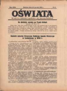 Oświata: bezpłatny dodatek tygodniowy do "Gazety Polskiej" 1938.01.30 R.26 Nr5