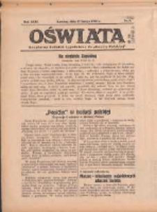 Oświata: bezpłatny dodatek tygodniowy do "Gazety Polskiej" 1938.02.27 R.26 Nr9