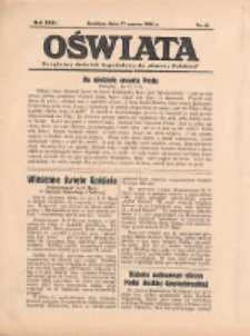 Oświata: bezpłatny dodatek tygodniowy do "Gazety Polskiej" 1938.03.27 R.26 Nr13