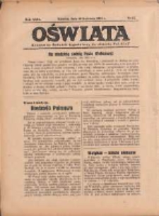 Oświata: bezpłatny dodatek tygodniowy do "Gazety Polskiej" 1938.04.10 R.26 Nr15