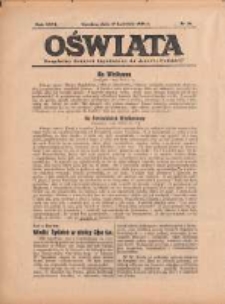 Oświata: bezpłatny dodatek tygodniowy do "Gazety Polskiej" 1938.04.17 Nr26 Nr16
