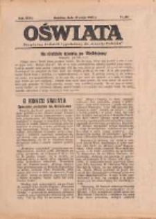 Oświata: bezpłatny dodatek tygodniowy do "Gazety Polskiej" 1938.05.15 R.26 Nr20