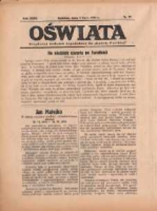 Oświata: bezpłatny dodatek tygodniowy do "Gazety Polskiej" 1938.07.03 R.26 Nr27
