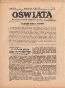 Oświata: bezpłatny dodatek tygodniowy do "Gazety Polskiej" 1938.07.31 R.26 Nr31