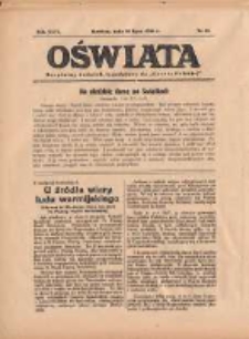 Oświata: bezpłatny dodatek tygodniowy do "Gazety Polskiej" 1938.07.31 R.26 Nr31