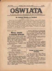 Oświata: bezpłatny dodatek tygodniowy do "Gazety Polskiej" 1938.08.07 R.26 Nr32