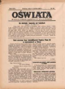 Oświata: bezpłatny dodatek tygodniowy do "Gazety Polskiej" 1938.09.04 R.26 Nr36