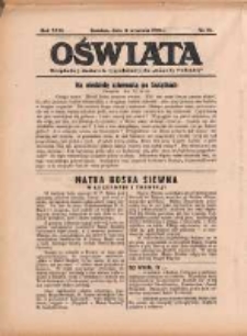 Oświata: bezpłatny dodatek tygodniowy do "Gazety Polskiej" 1938.09.11 R.26 Nr37