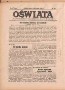 Oświata: bezpłatny dodatek tygodniowy do "Gazety Polskiej" 1938.09.25 R.26 Nr39