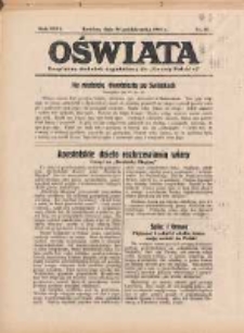 Oświata: bezpłatny dodatek tygodniowy do "Gazety Polskiej" 1938.10.23 R.26 Nr43