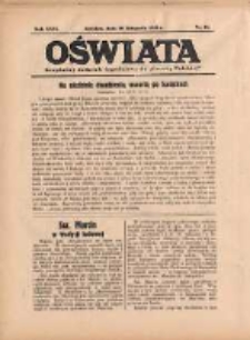 Oświata: bezpłatny dodatek tygodniowy do "Gazety Polskiej" 1938.11.20 R.26 Nr46
