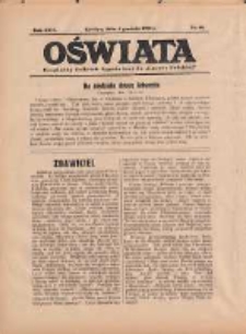 Oświata: bezpłatny dodatek tygodniowy do "Gazety Polskiej" 1938.12.04 R.26 Nr48