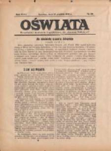 Oświata: bezpłatny dodatek tygodniowy do "Gazety Polskiej" 1938.12.18 R.26 Nr50