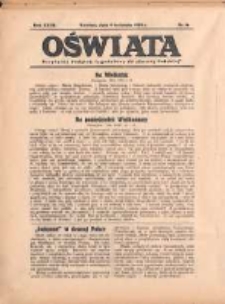 Oświata: bezpłatny dodatek tygodniowy do "Gazety Polskiej" 1939.04.09 R.27 Nr14